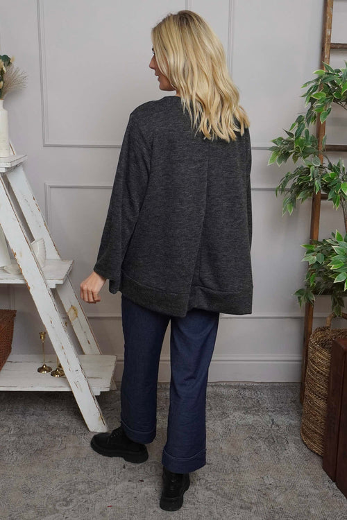Codie Wool Top Marl Charcoal - Image 4