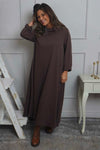 Wanda Zip Polo Cotton Dress Cocoa