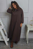 Wanda Zip Polo Cotton Dress Cocoa