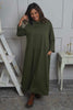 Wanda Zip Polo Cotton Dress Khaki