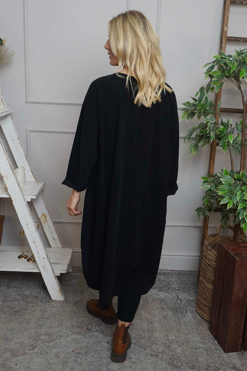 Laurie Needlecord Dress Black - Image 4
