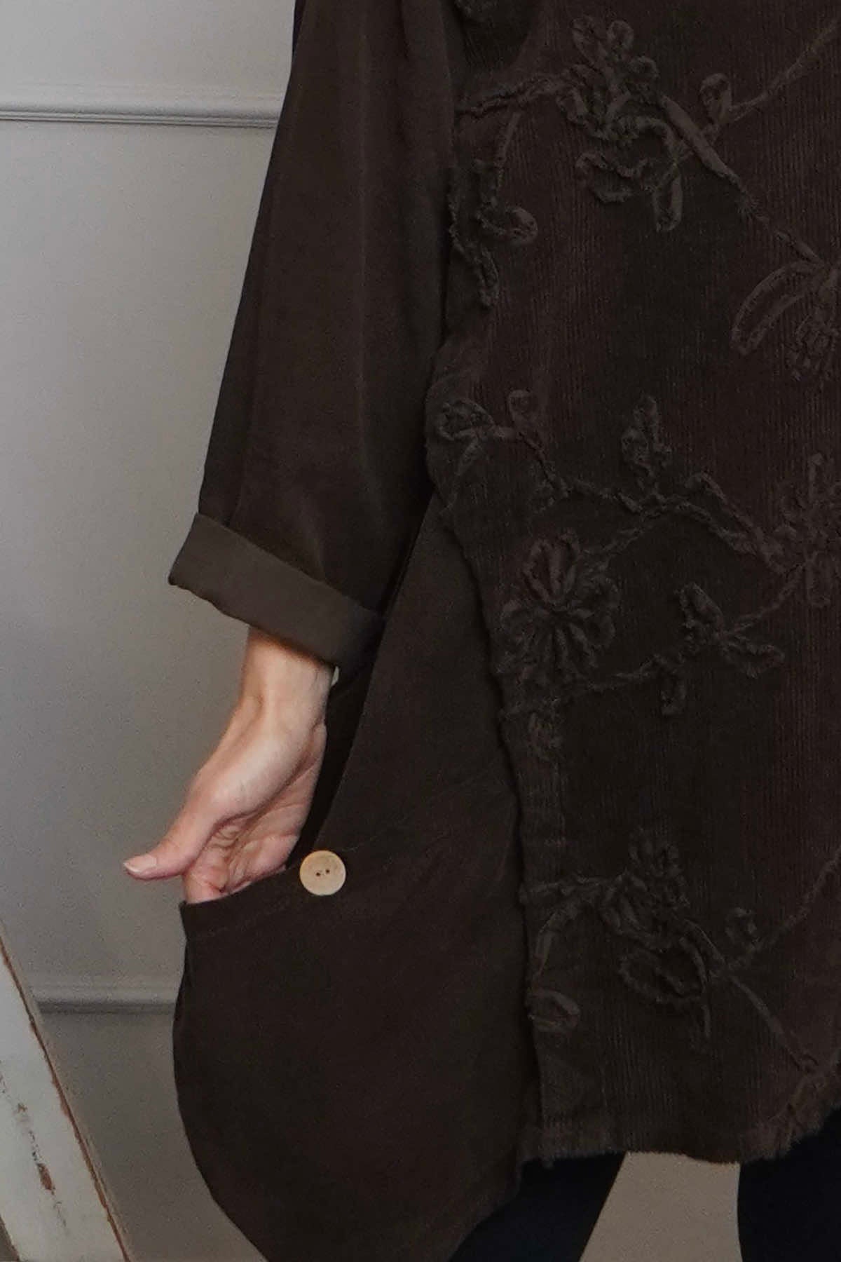 Rita Cord Detail Tunic Cocoa