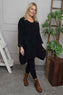Rita Cord Detail Tunic Black