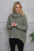 Shani Boucle Polo Knitted Jumper Light Khaki