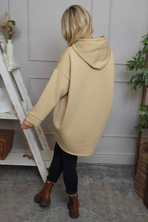 Jaylen Hooded Cotton Top Camel - Image 4