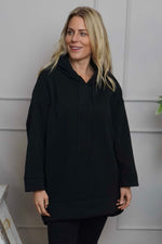 Jaylen Hooded Cotton Top Black Black - Jaylen Hooded Cotton Top Black