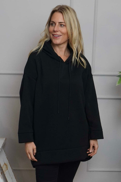 Jaylen Hooded Cotton Top Black - Image 1