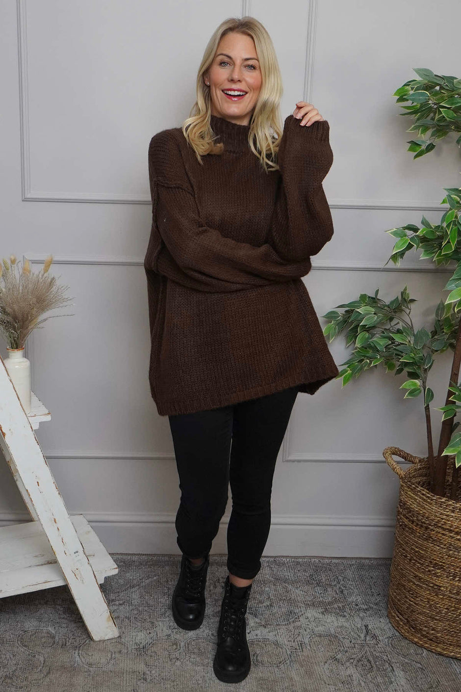 Jonie Knitted Jumper Cocoa