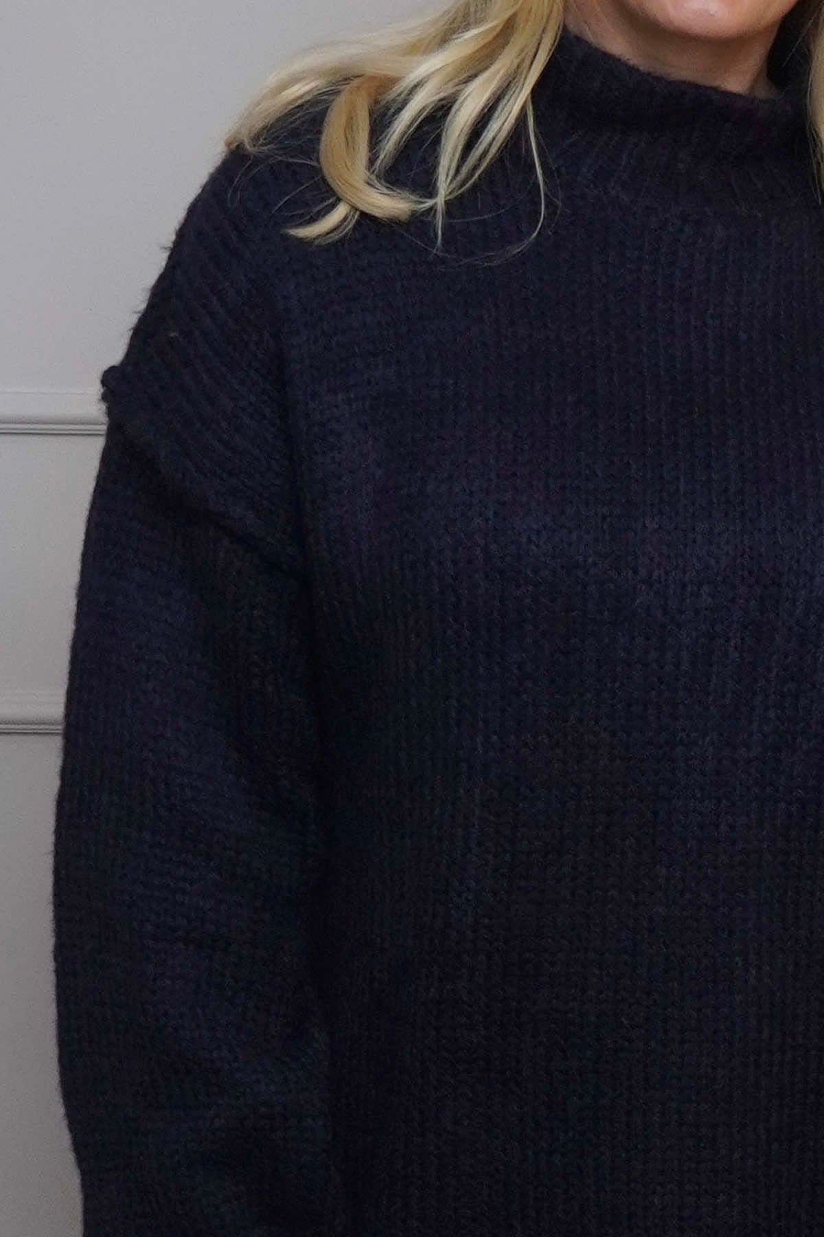 Jonie Knitted Jumper Navy