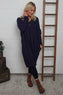 Linzi V-Neck Dress Navy