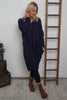 Linzi V-Neck Dress Navy