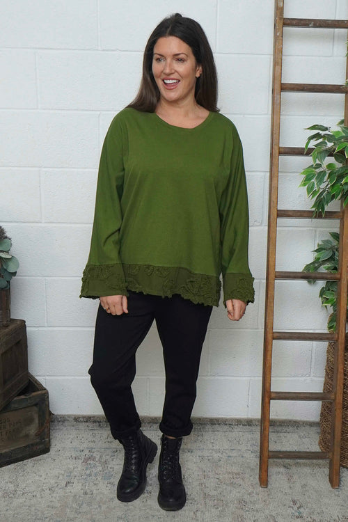 Nitara Cotton Top Olive - Image 3