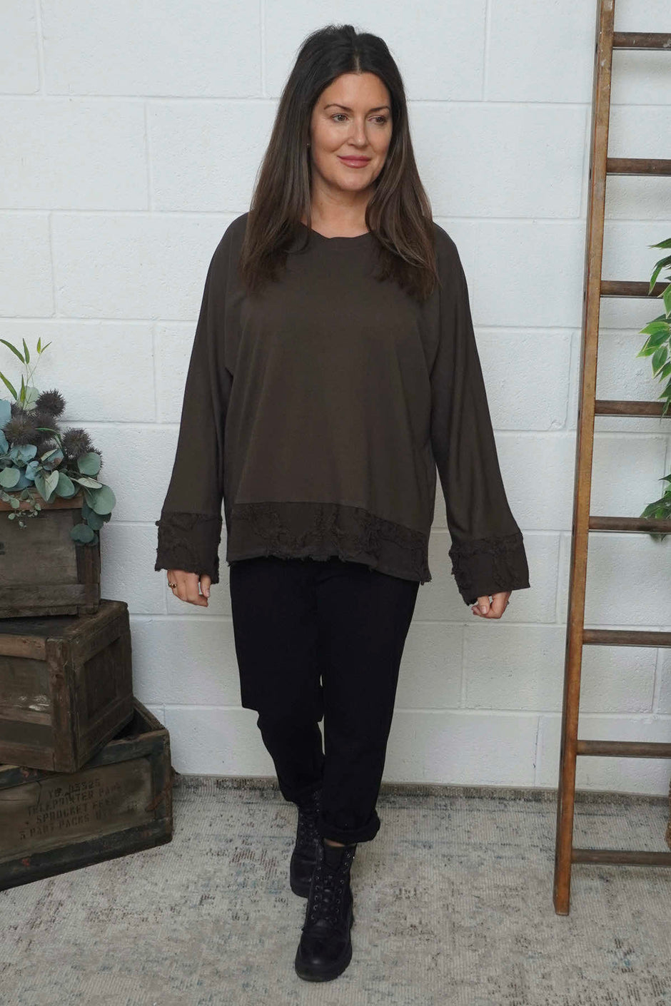 Nitara Cotton Top Cocoa