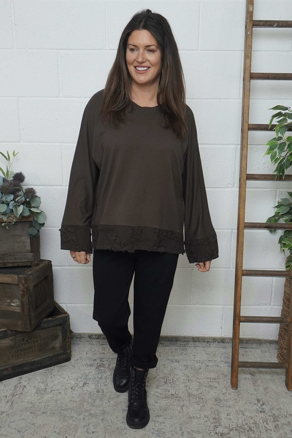 Nitara Cotton Top Cocoa