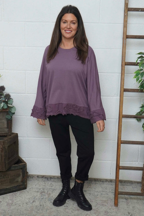 Nitara Cotton Top Purple - Image 1