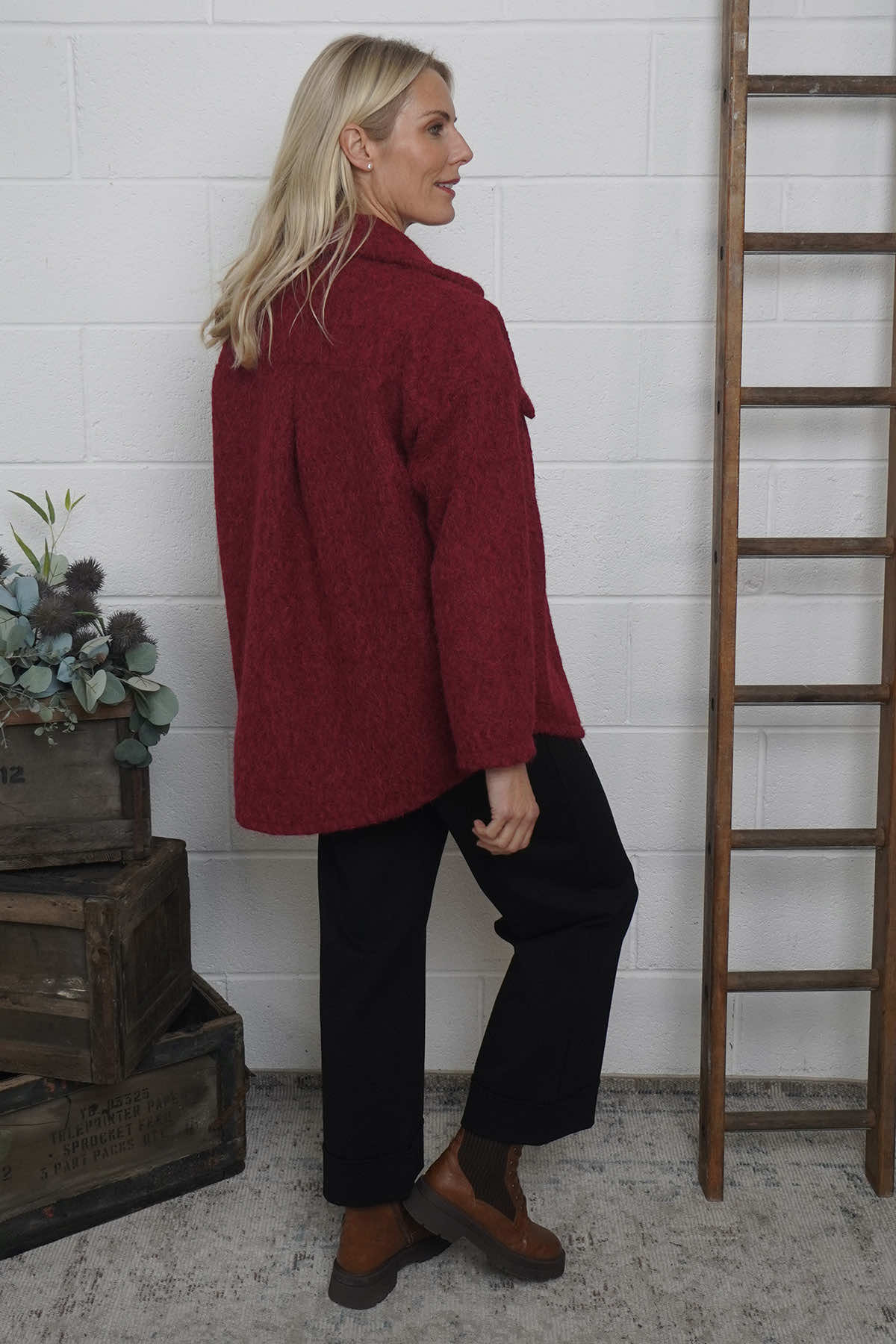 Brylee Jacket Wine