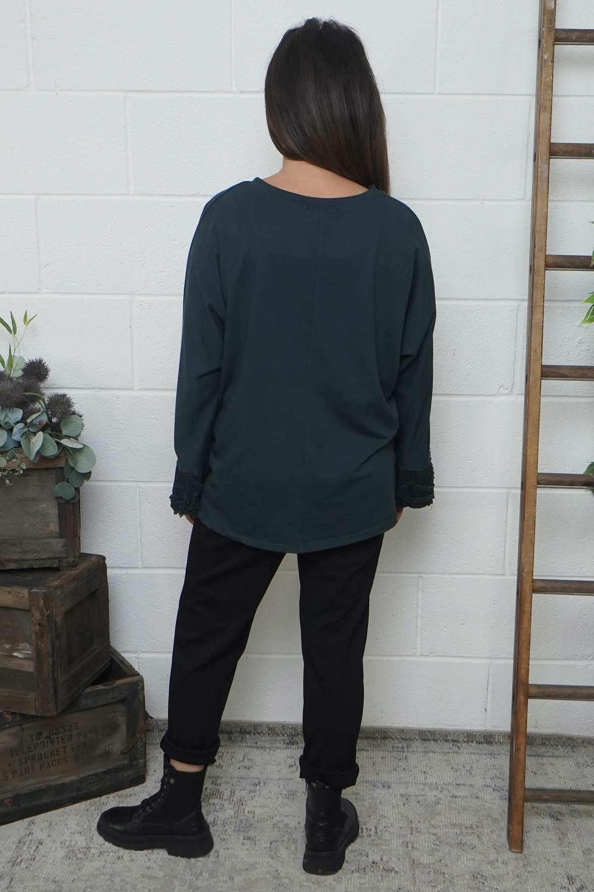 Nitara Cotton Top Charcoal
