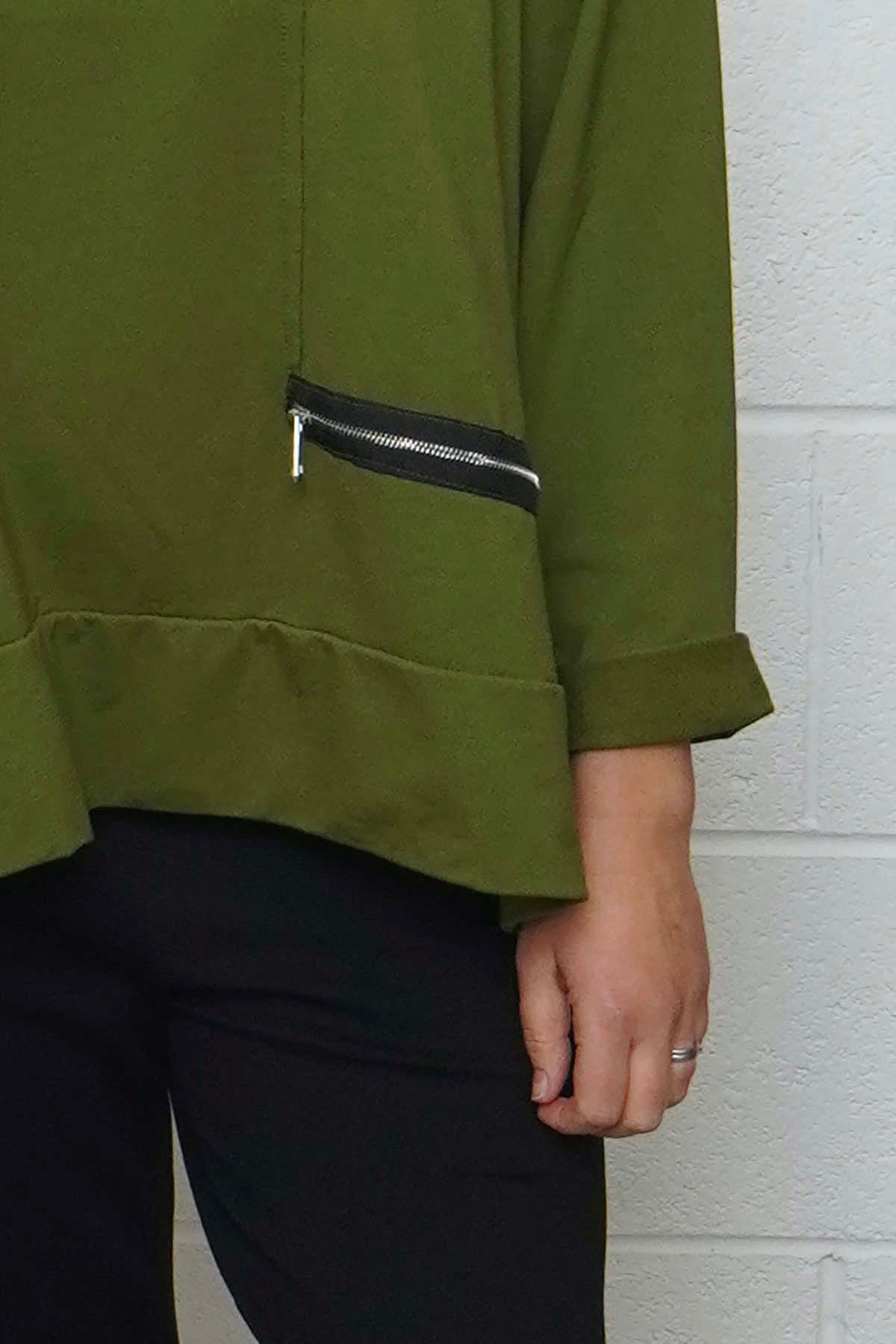 Laurissa Cotton Top Olive