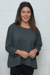 Laurissa Cotton Top Charcoal