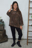 Doreen Print Needlecord Top Nutmeg