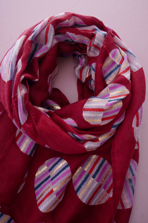 Jette Scarf Wine - Image 2
