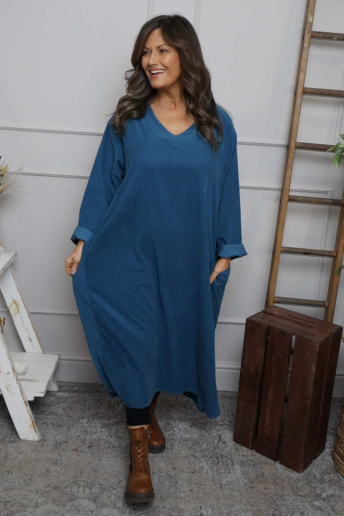 Cerys Cord Pocket Dress