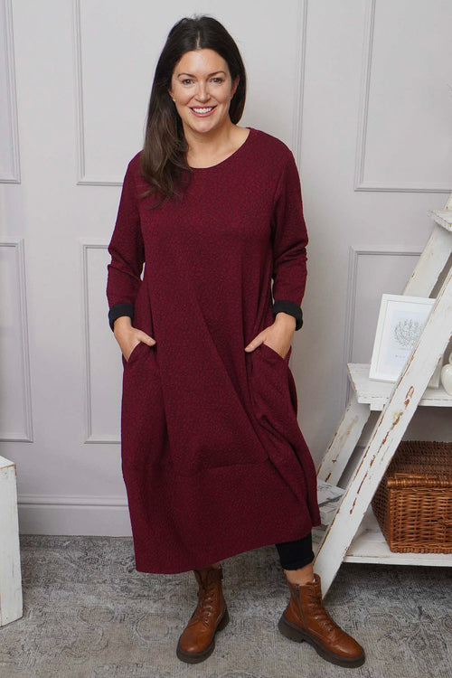 Loni Dress Wine - Image 1