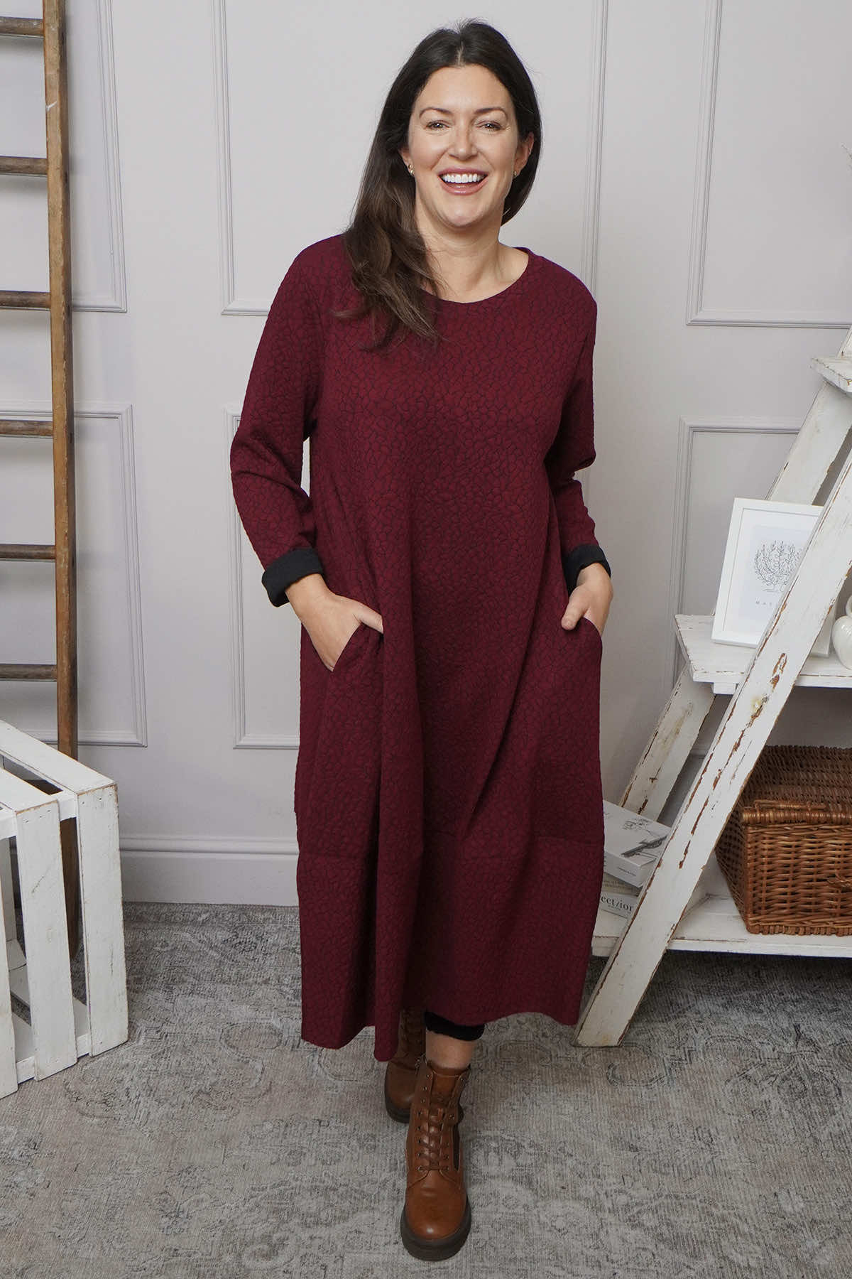 Loni Dress Wine