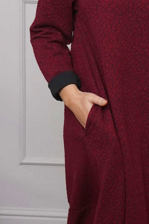 Loni Dress Wine - Image 3