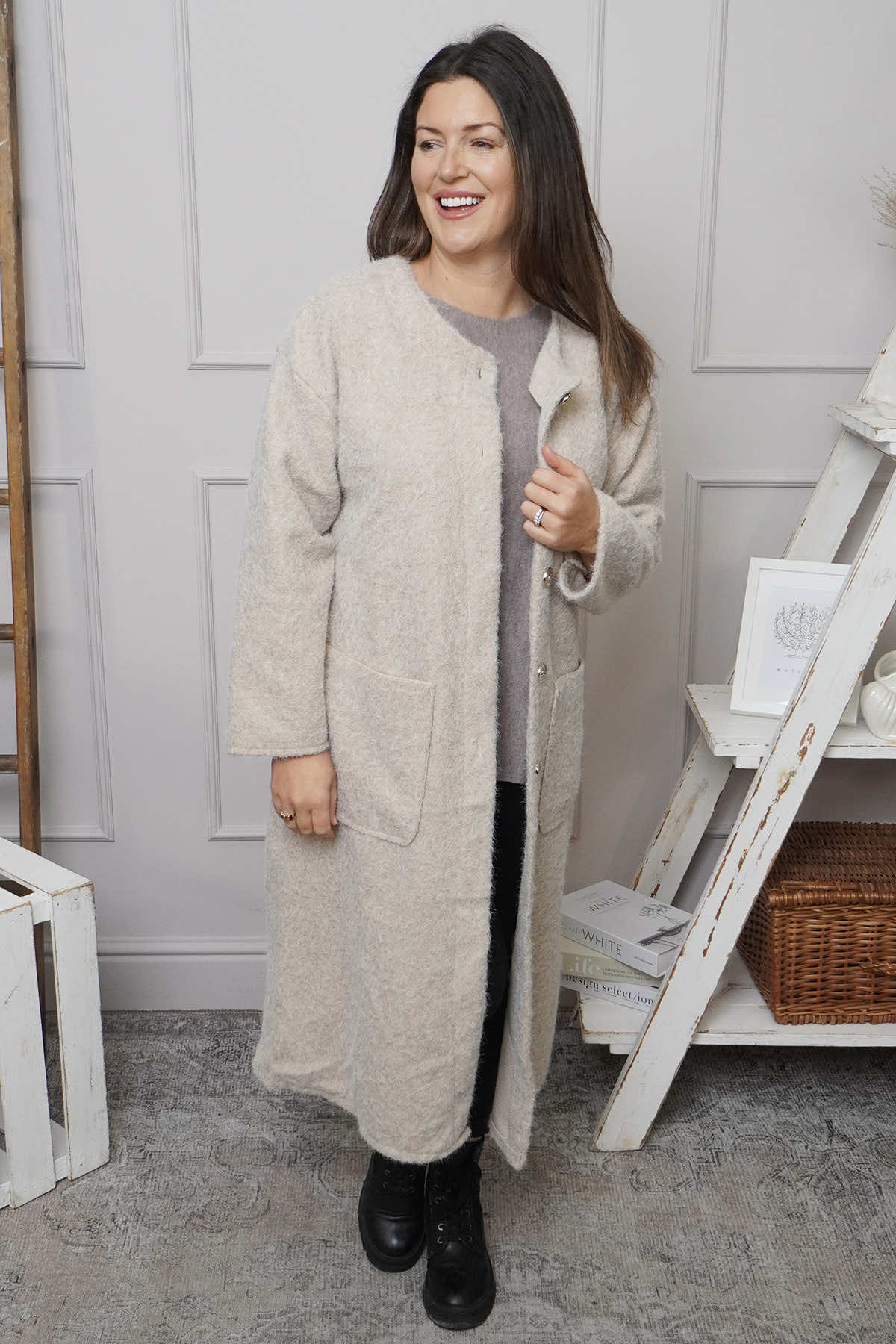 Santina Coat Stone