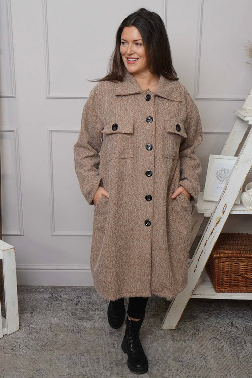 Chrysanta Coat Camel - Image 2