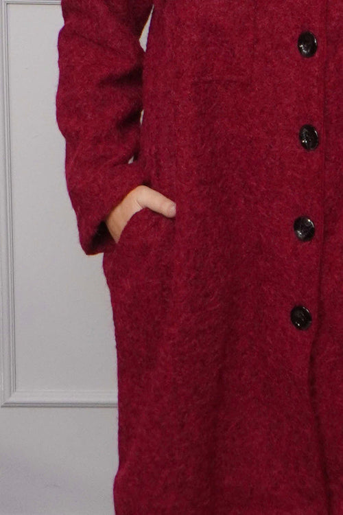 Chrysanta Coat Wine - Image 3