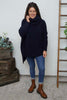 Shani Boucle Polo Knitted Jumper Navy