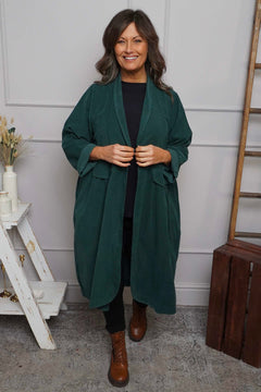 Kapri Needlecord Jacket Bottle Green
