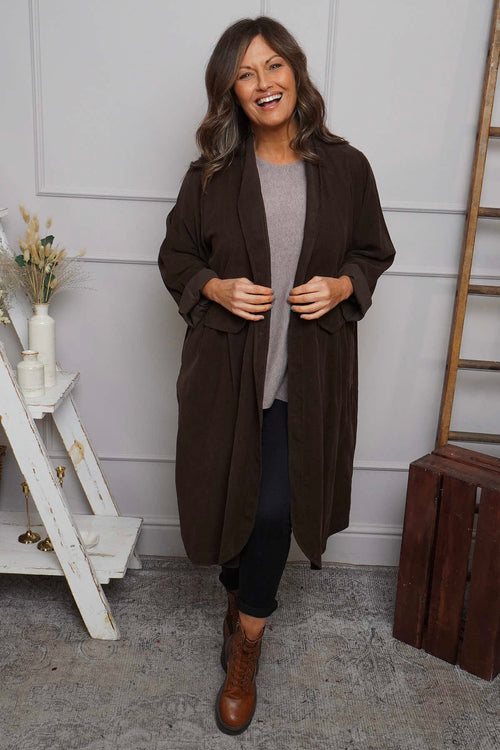 Kapri Needlecord Jacket Cocoa - Image 2