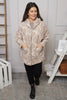 Olympia Embroidered Pattern Wool Jacket Camel