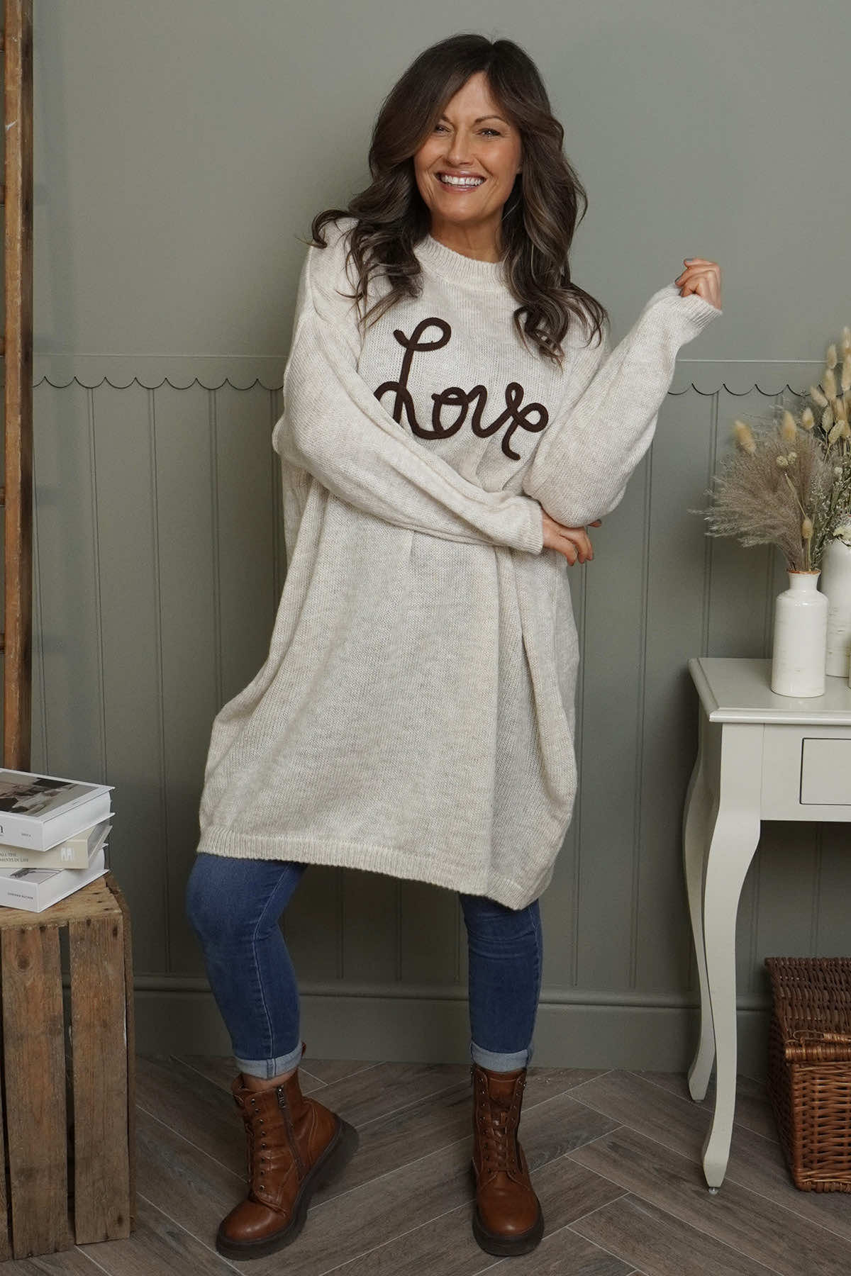 Love Knitted Jumper Dress