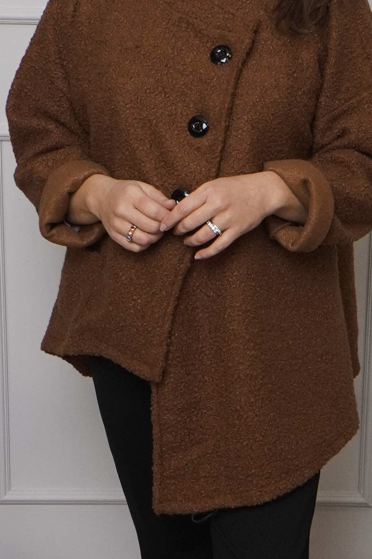 Shona Boucle Jacket Nutmeg