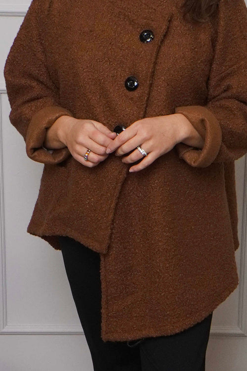 Shona Boucle Jacket Nutmeg - Image 3