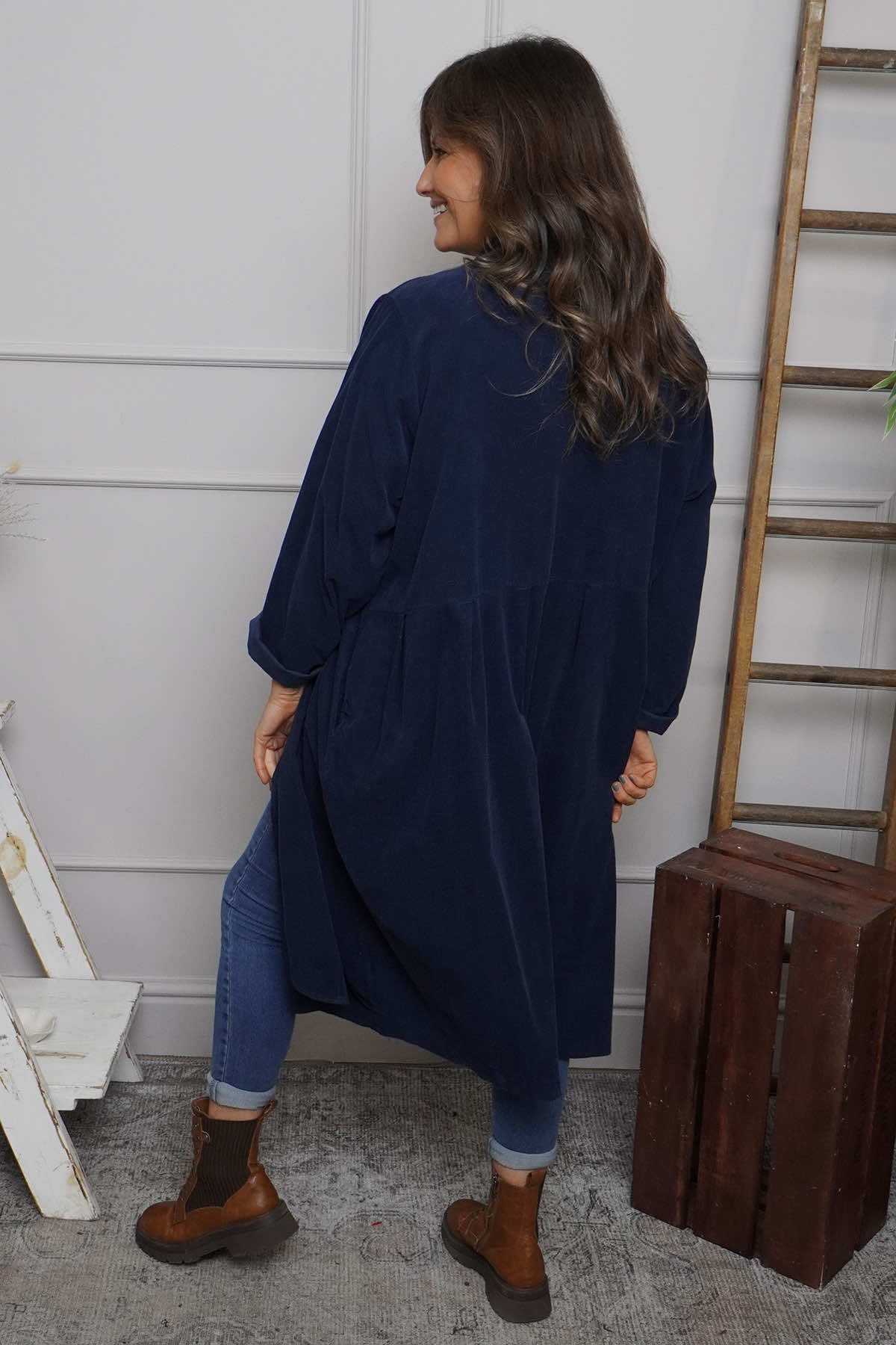 Kapri Needlecord Jacket Navy