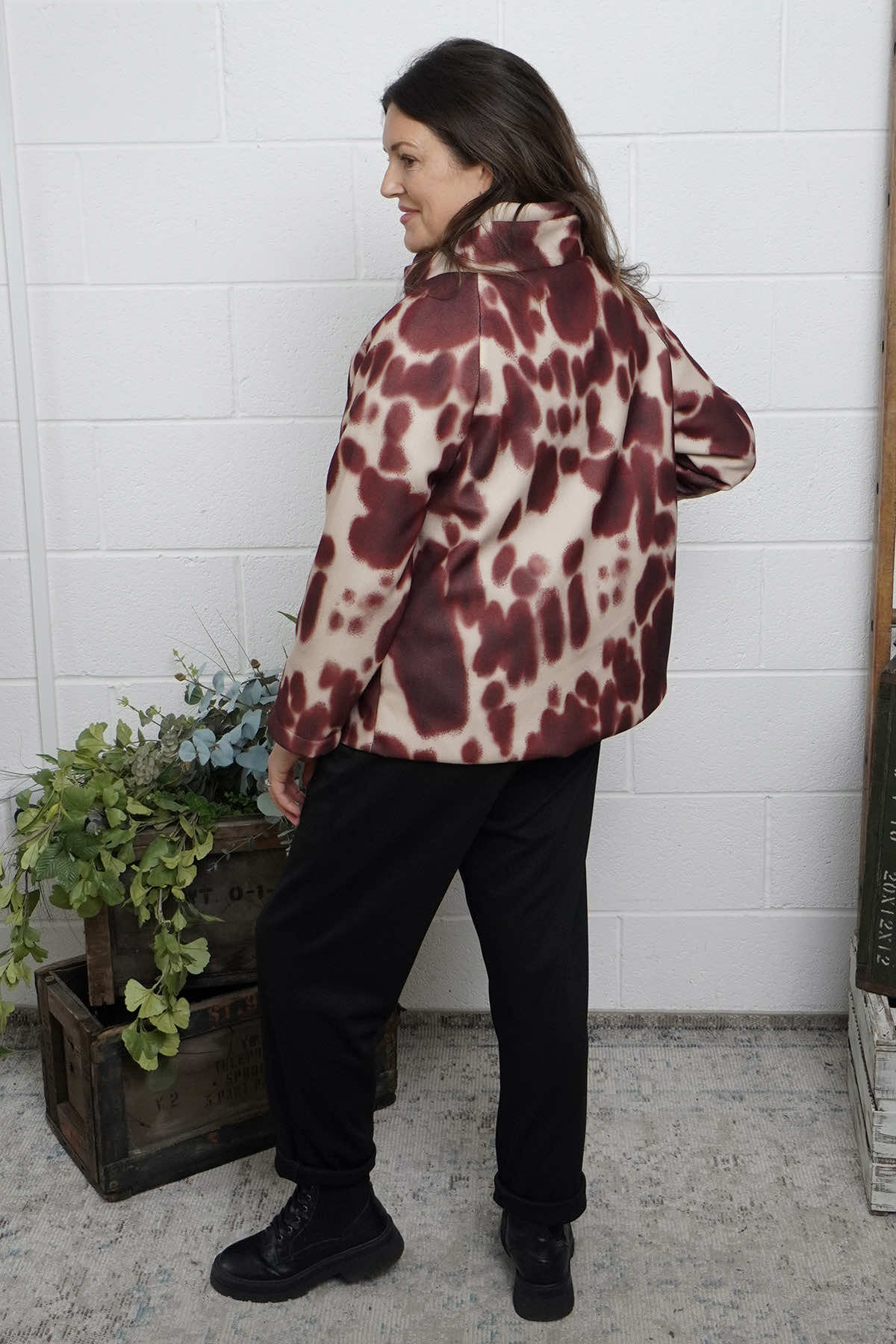 Cadence Swing Jacket Wine