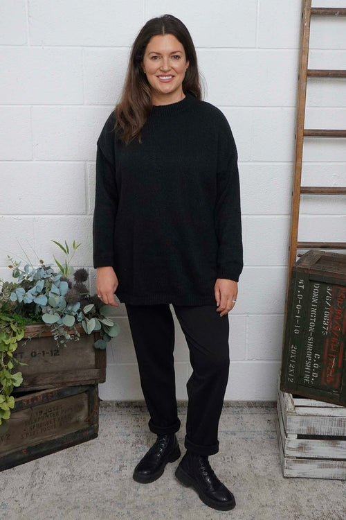 Elaine Knitted Jumper Black - Image 1