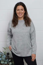 Elaine Knitted Jumper Grey Grey - Elaine Knitted Jumper Grey