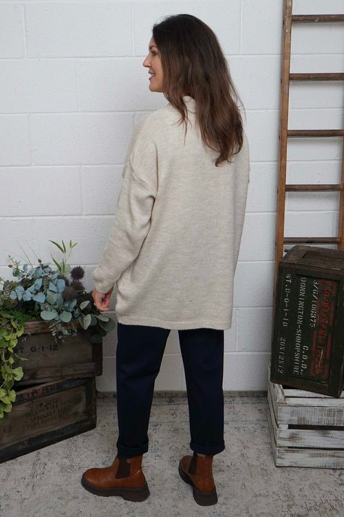 Elaine Knitted Jumper Stone - Image 4