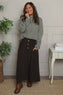 Zinnia Needlecord Skirt Cocoa