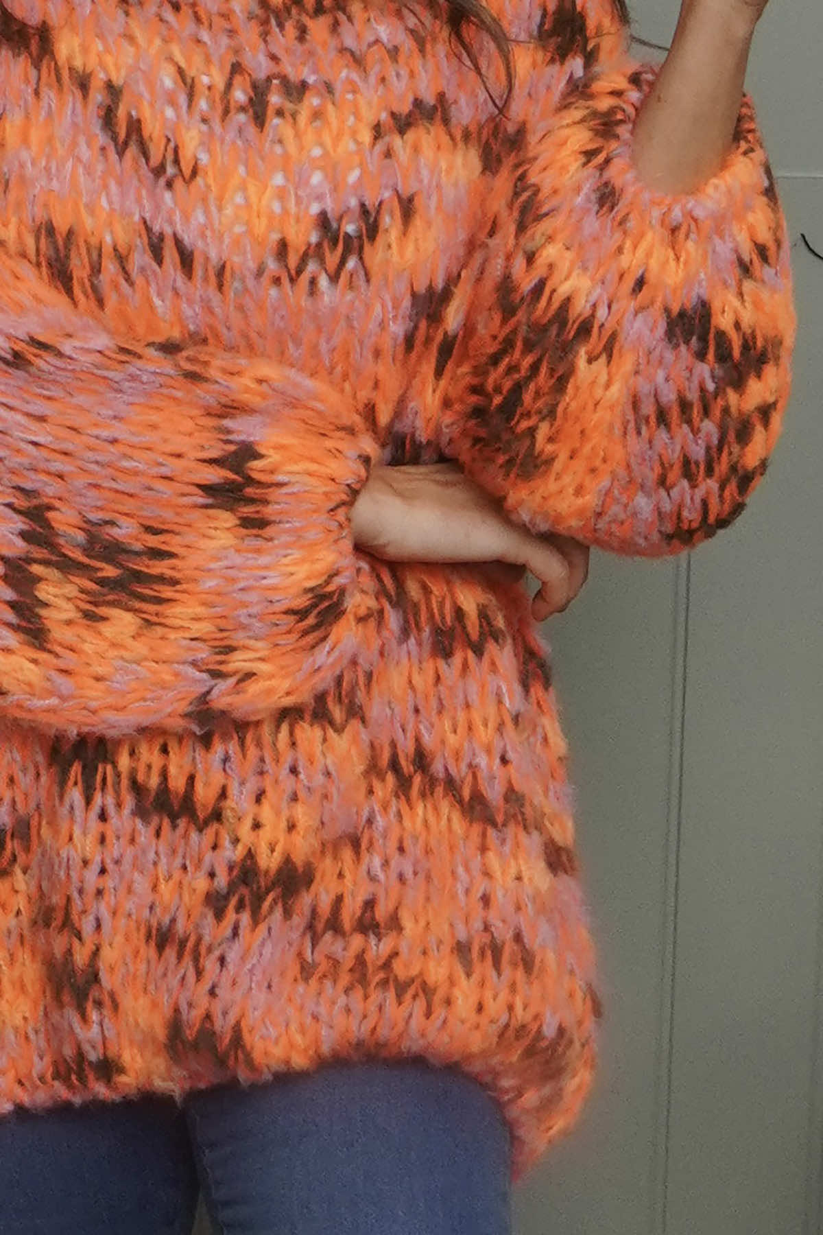Leatrice Knitted Jumper Orange