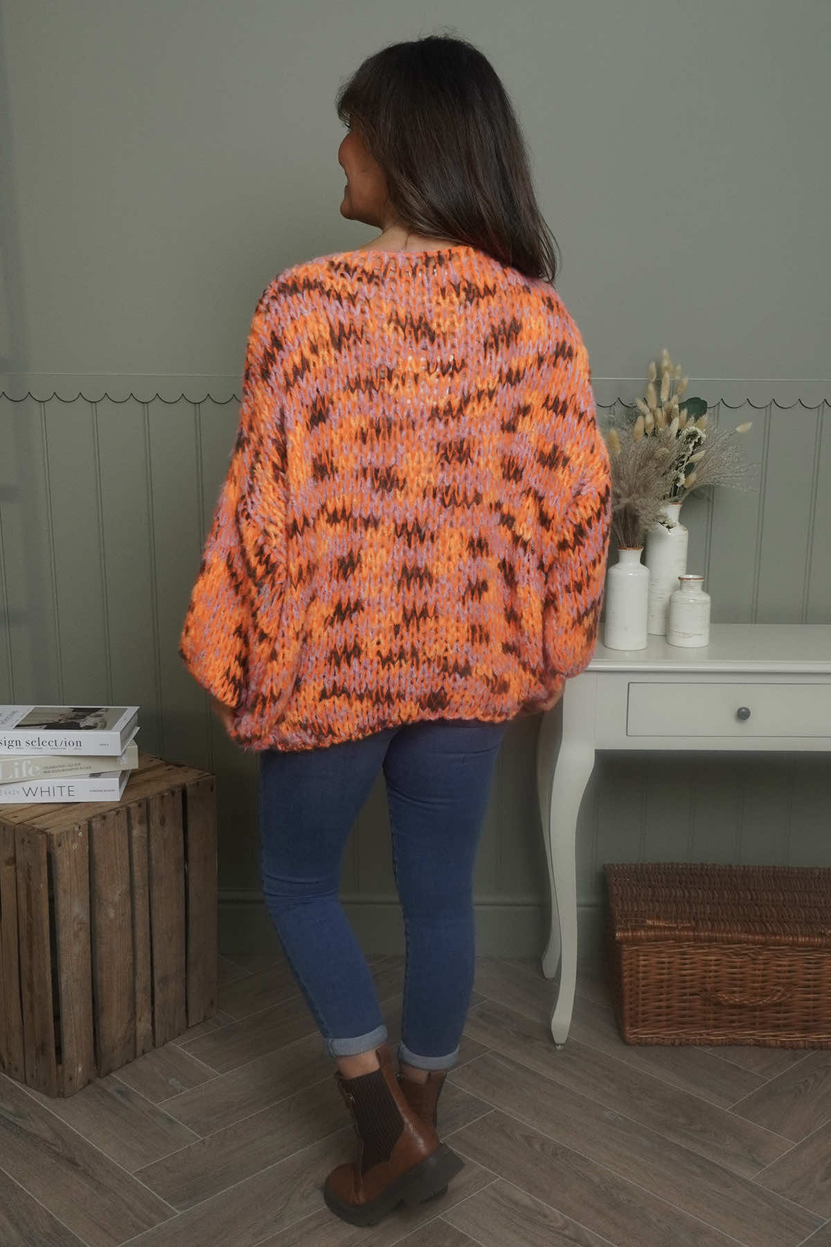 Leatrice Knitted Jumper Orange
