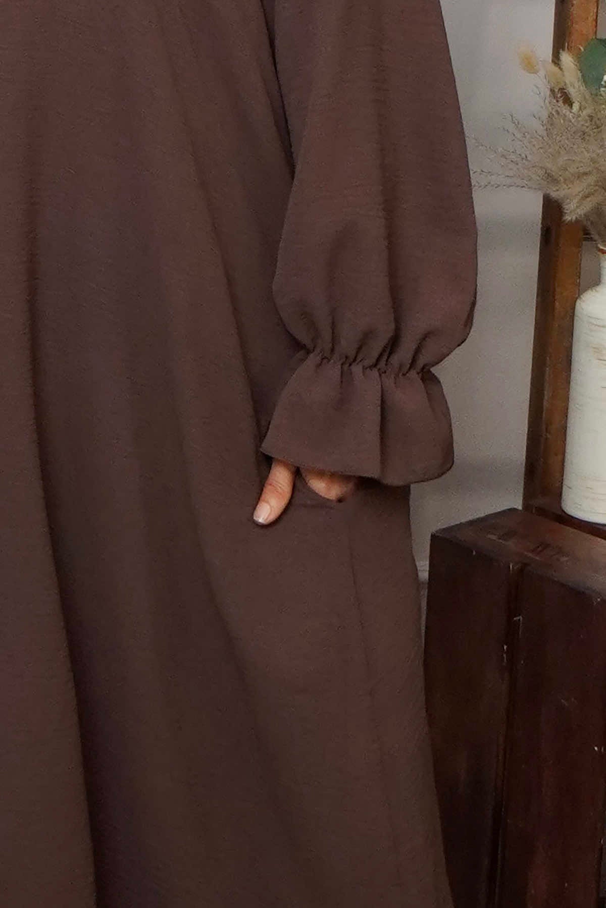 Kaya Collared Dress Cocoa