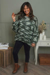Leatrice Knitted Jumper Bottle Green