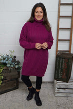 Moira Polo Knitted Jumper Berry Berry - Moira Polo Knitted Jumper Berry